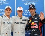 Michael Schumacher fastest in Qualifying but Pole goes to Mark Webber